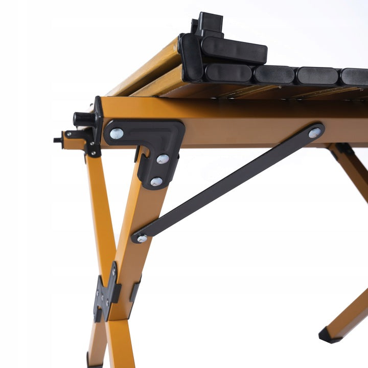 Masa pliabila de camping si drumetii, Zola, 120 x 59 x 45 cm, portabila, cadru din otel, greutate suportata 50 kg, picioare antiderapante, geanta de transport inclusa, maro Masa pliabila de camping si drumetii, Zola, 120 x 59 x 45 cm, portabila, cadru din otel, greutate suportata 50 kg, picioare antiderapante, geanta de transport inclusa, maro